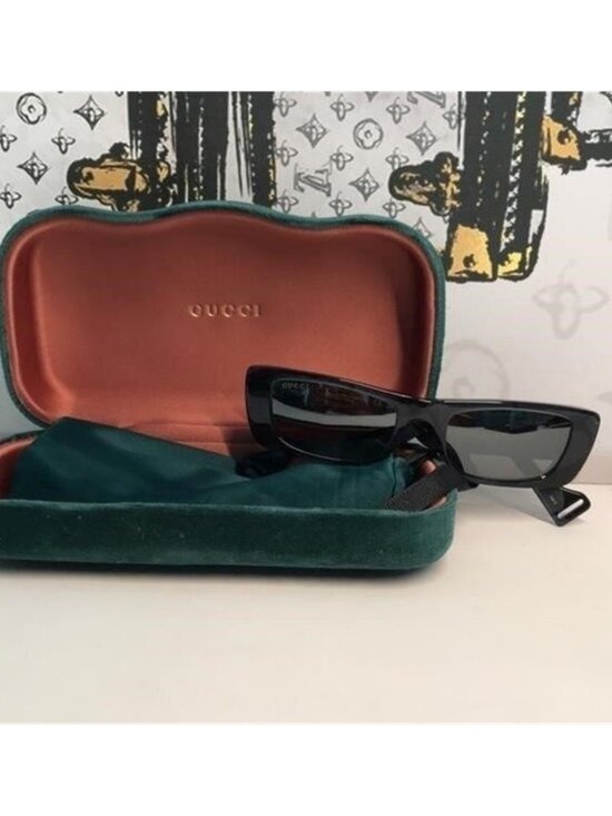 New ✨ Authentic Gucci GG0516S 013 Sunglasses – Grey Frame with Silver Mirror Len main image 5